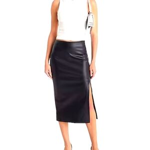 Express Faux Leather Skirt